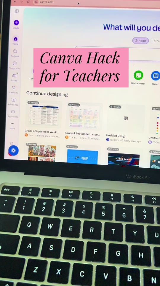 Canva lesson plan demo — pinned TikTok cover